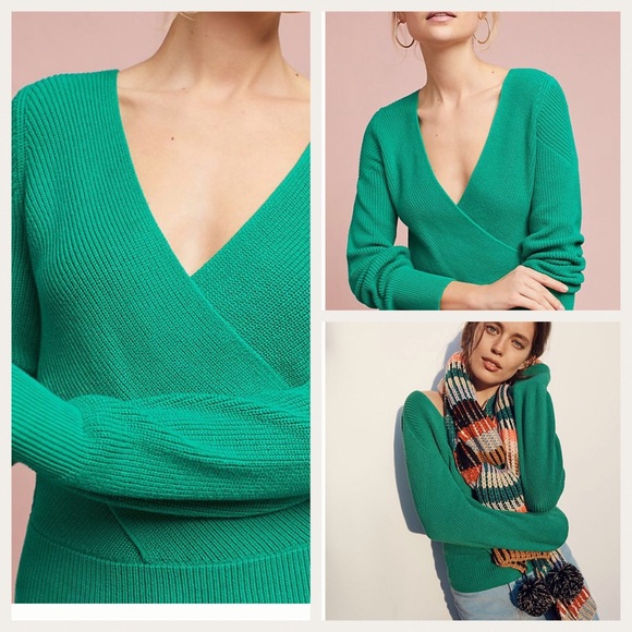 Anthropologie Sweaters - Anthropologie wrapper v- neck sweater